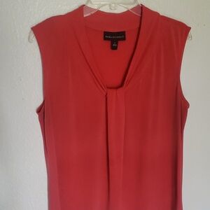 Dana Buchman Sleeveless Rust Blouse